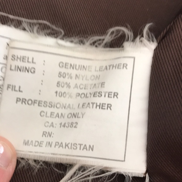 Mens Pegabo Leather Jacket - Picture 14 of 15